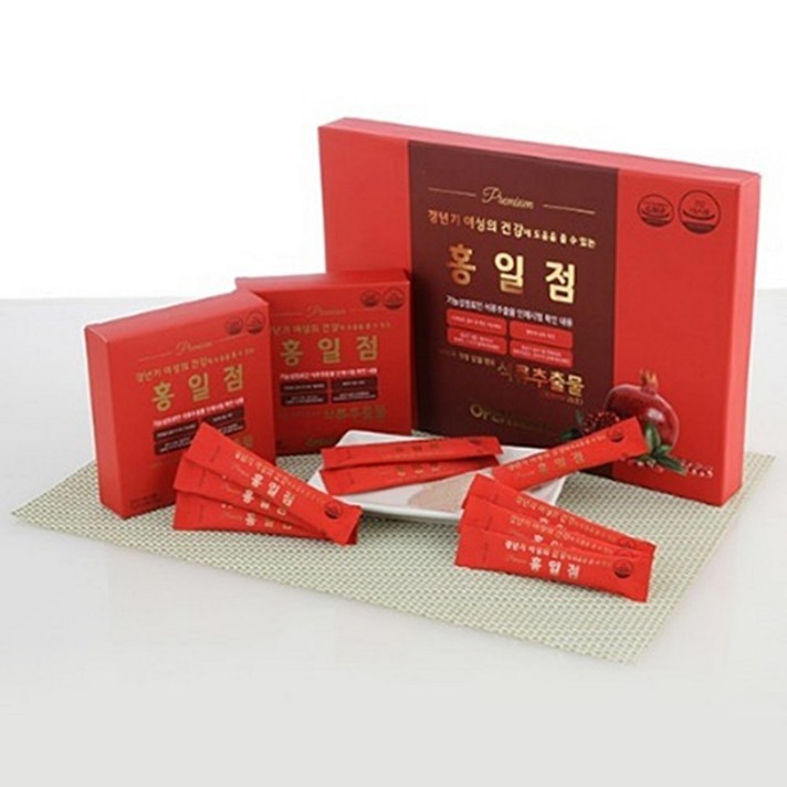 홍일점 갱년기 건강기능식품 (5g x 30포 - 1개월분) 식약처개별인정 석류추출물함유, 1개