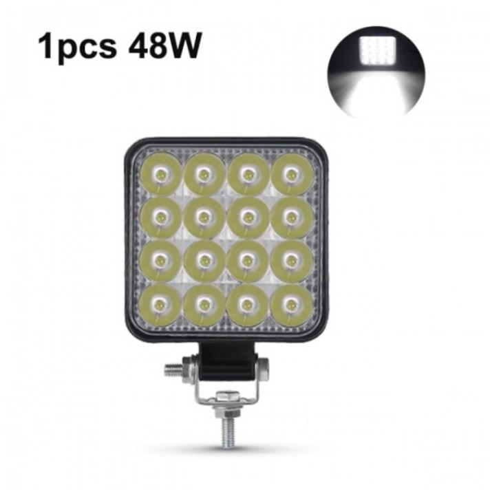 Nlpearl 42W 48W 미니 LED 작업 표시 줄 스포트 라이트 Led 바 오프로드 12V 24V LED 라이트 바 오프로드 4X4 4WD SUV 자동차 ATV, 1pcs 48W fog light_CHINA
