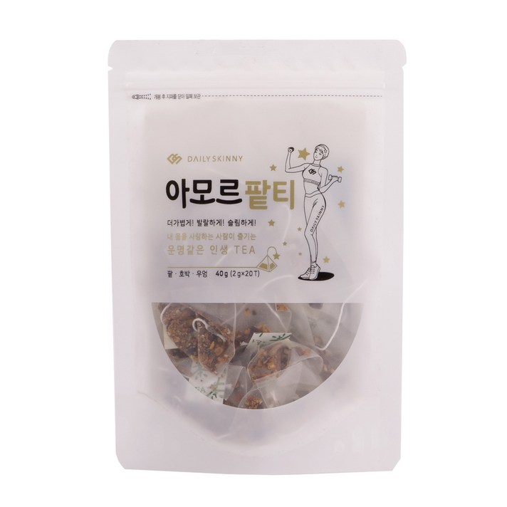 데일리스키니 아모르팥티 호박 팥 우엉 붓기차 다이어트차, 20개입, 2g