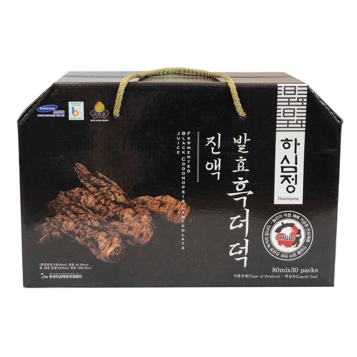 하심정 발효 흑더덕 진액, 80ml, 30개