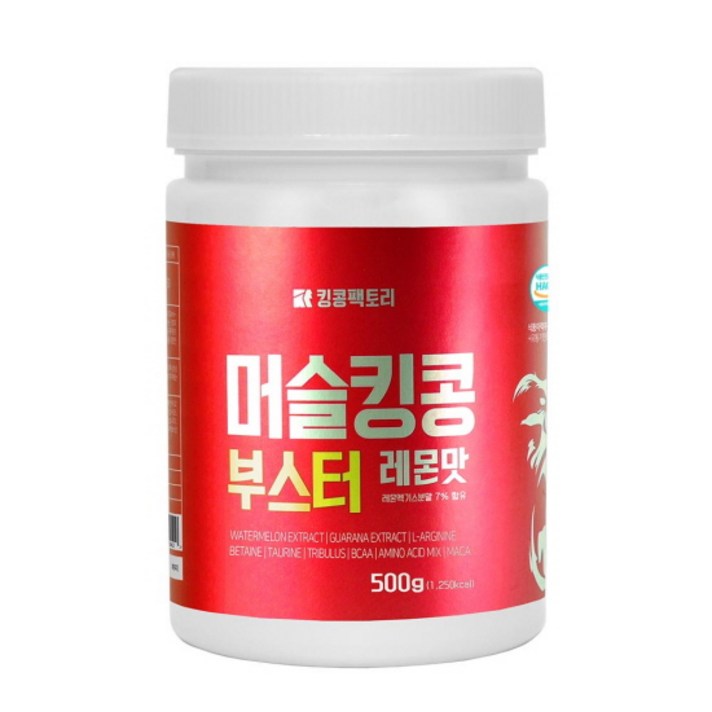 머슬킹콩 파워업 Booster 부스터 레몬맛 500g, 1개