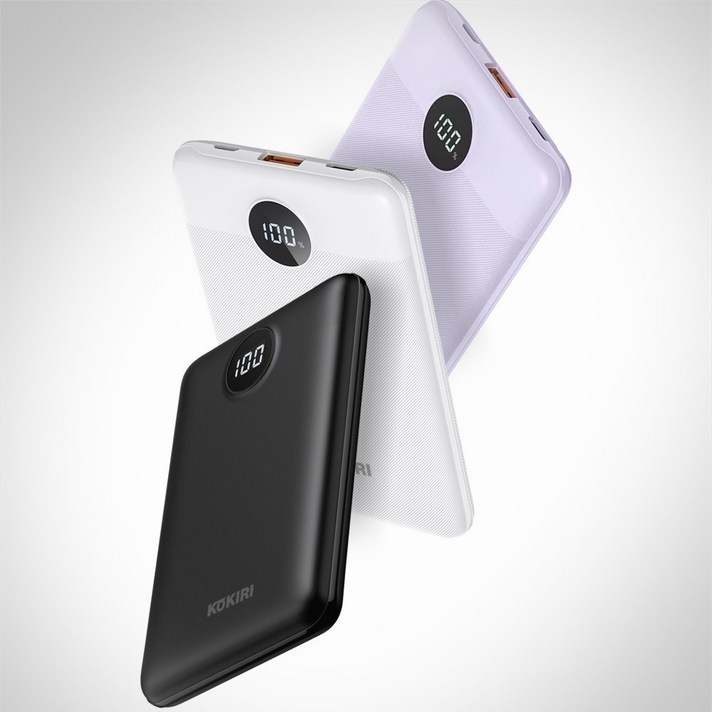 코끼리 고속충전 미니 보조배터리 10000mAh 22.5W PD C타입 초고속 슬림 휴대용 삼성 갤럭시 애플 아이폰15, 화이트(WHITE)