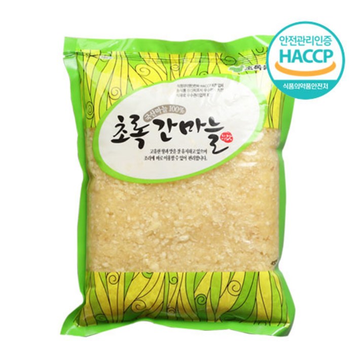 초록들 국내산 100% 다진마늘 간마늘 (21년산 햇마늘 오전9시 이전 주문시 당일제조 당일발송), 1kg, 1개
