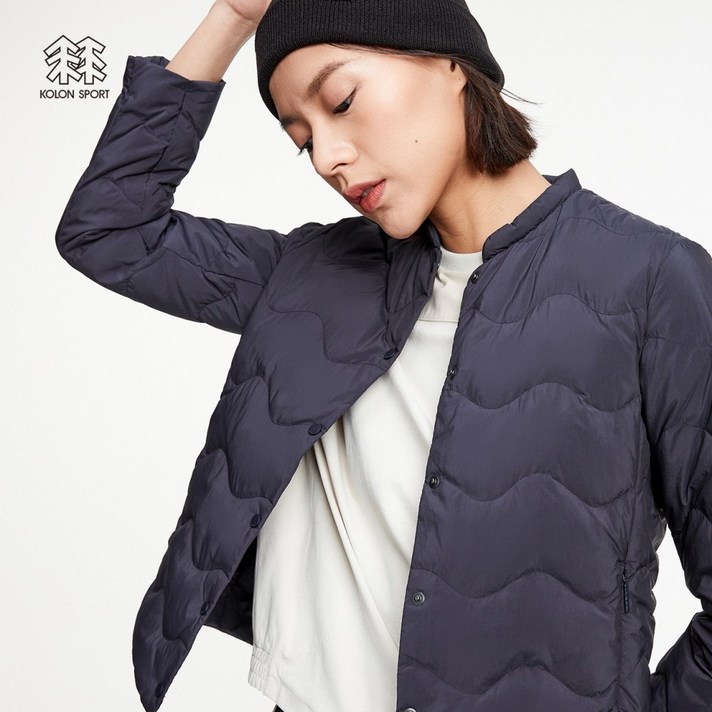 KOLONSPORT 여성용 퀼딩 구스다운 경량 패딩 재킷