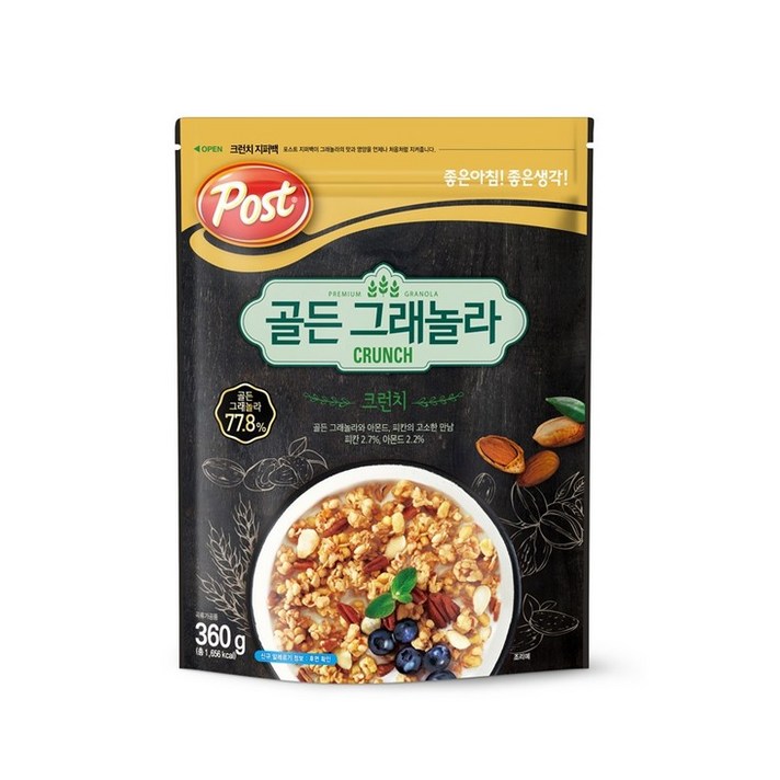 포스트 골든 그래놀라 크런치 시리얼, 360g, 1개입
