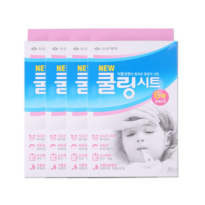 신신 쿨링시트 6매입, 4개