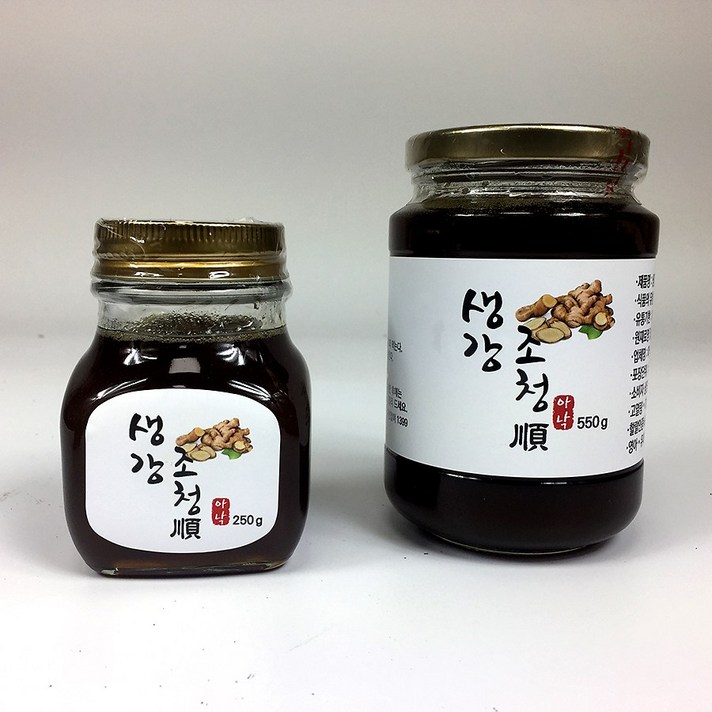 전남구례 수제 가마솥 도라지조청 생강수제조청 지리산농부들 목에좋은선물 250g 550g, 생강조청 550g