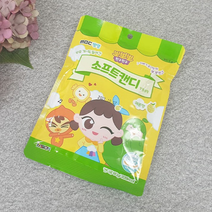 뽀뽀뽀 소프트캔디 메론향 80g, 단품
