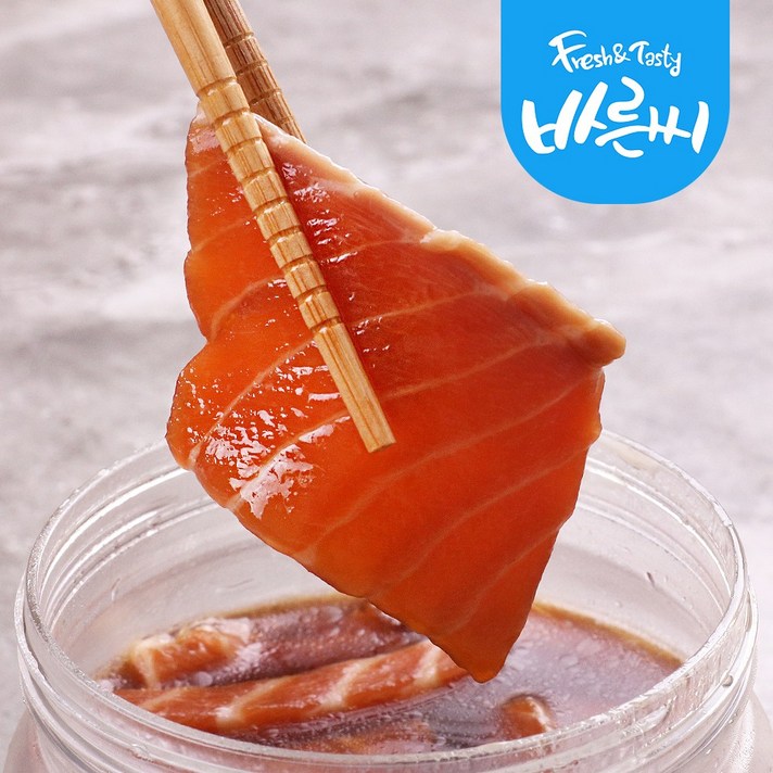 밥도둑 간장 연어장 1kg 간편 반찬, 간장 연어장 1kg+감태김증정