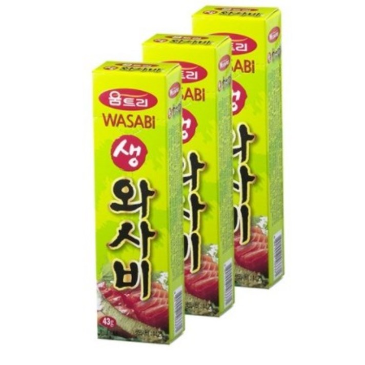 움트리 생와사비, 43g, 3개