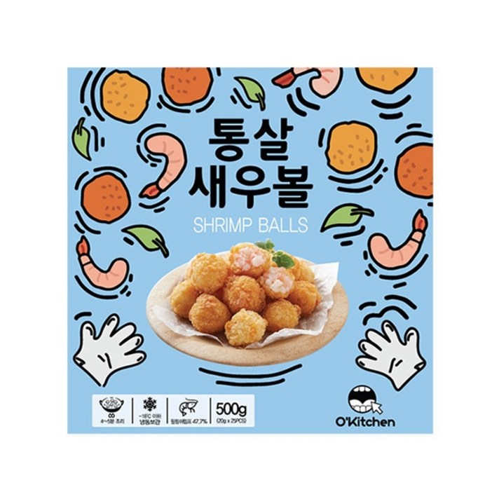 아모제 통살 새우볼 500g, 아이스팩 포장