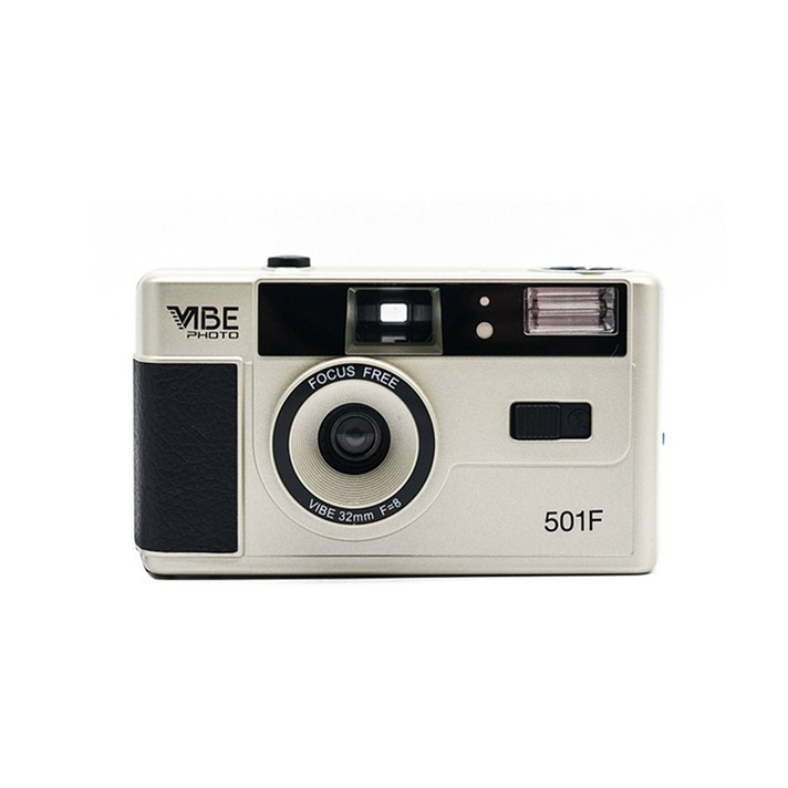 독일 VIBE 501F 다회용 필름 카메라 (마이수아 정품 판매자 확인 ), 개, 실버