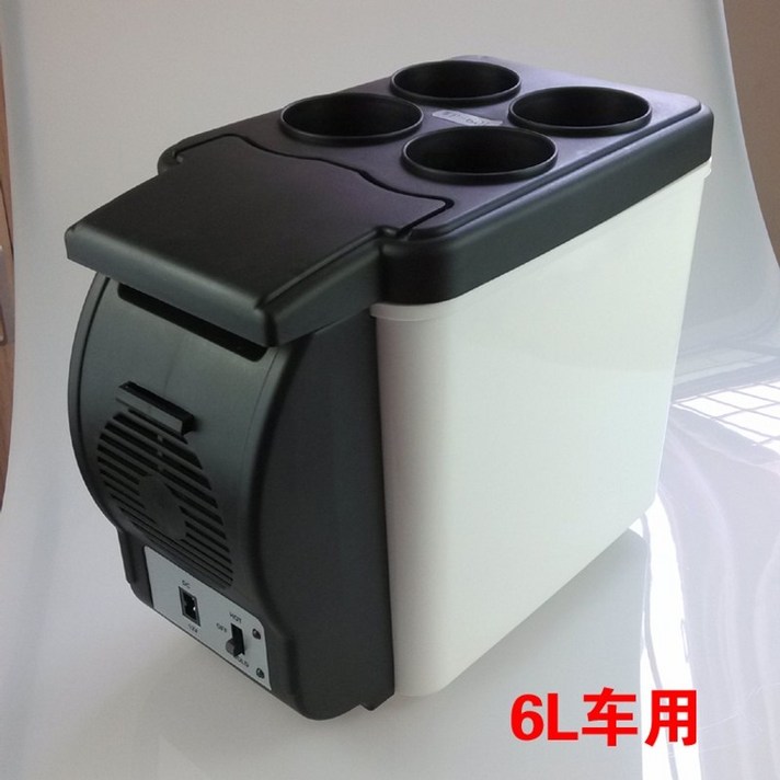 차량용 냉온장고 화물차 용 냉장고 캠핑용 전기 아이스박스 캠핑 온 냉동고 미니 장 소형, 6L 냉장고
