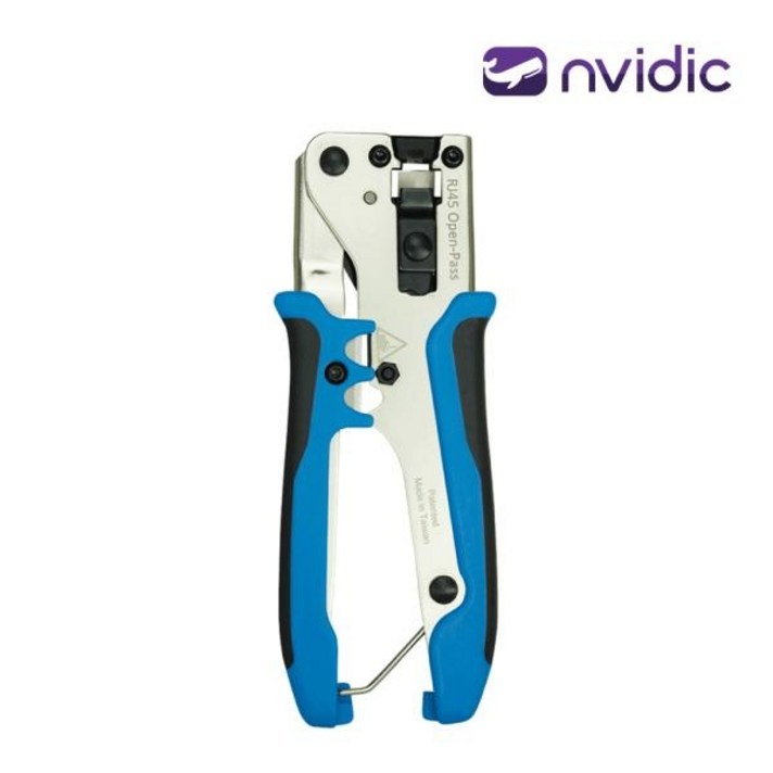 엔비딕 랜툴 클림핑 툴 모든 RJ45 관통형/일반형 사용 가능 NV-HT180E(NV014), 1개