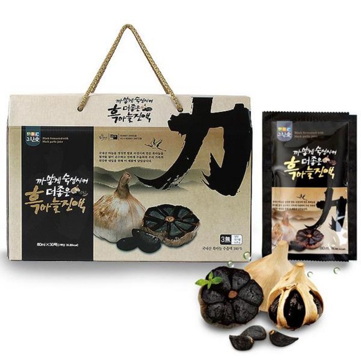 국내산 흑마늘 100% 흑마늘진액 80ml x 30포