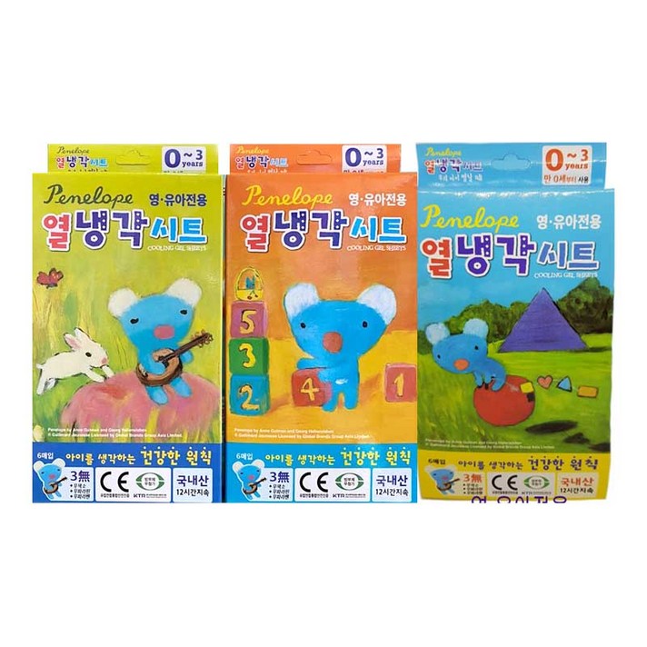 페넬로페 열냉각시트 열패치 6개입 3개 해열시트, 1개