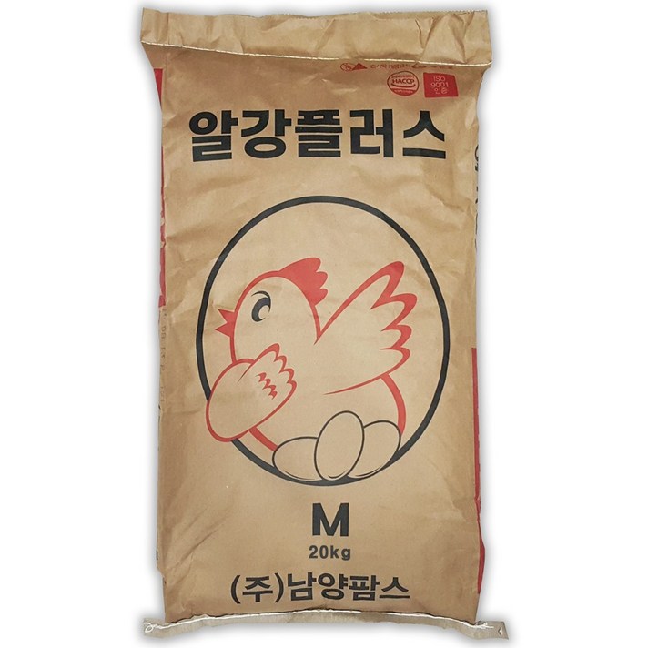 남양 한일 알강플러스20kg 닭사료 닭모이 닭먹이 오골계 청계 산란사료, 1개, 20kg