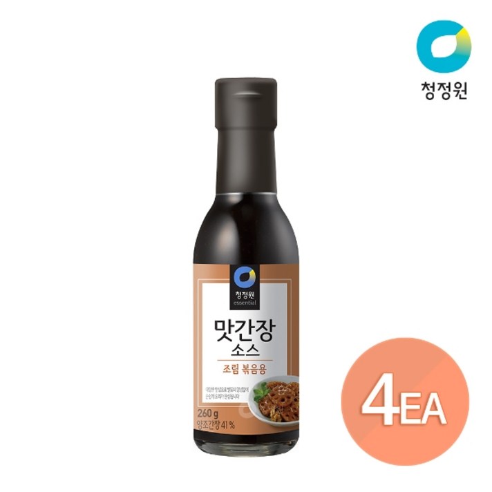 청정원 맛간장소스 조림볶음용 260g x 4개
