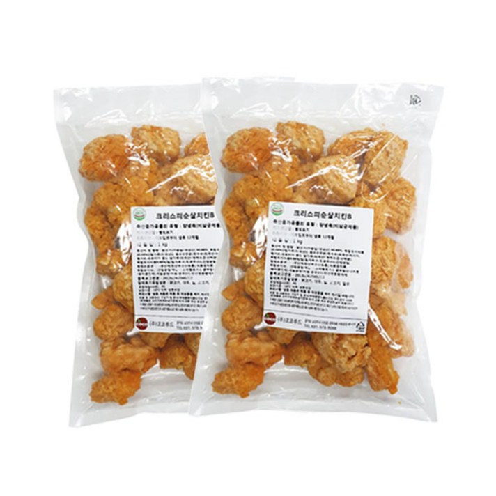 코코스홈쿡 크리스피순살치킨 1kg+1kg 총2kg 무배, 단품