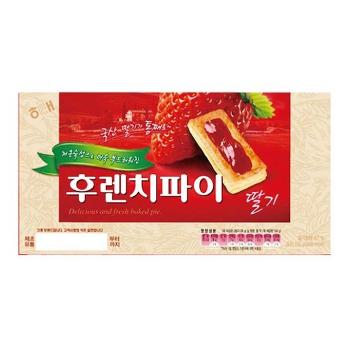 후렌치파이 딸기 192g 과자 간식 쿠키 파이