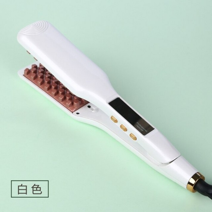 와플 고데기 물결 미니 뿌리 빗 볼륨 매직 펌 봉 휴대용, 협동사, CN, 하얀