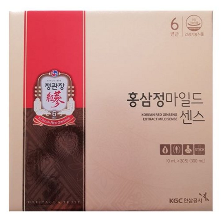 정관장 홍삼정 마일드센스 10ml 30포 6박스 홍삼액, 1개