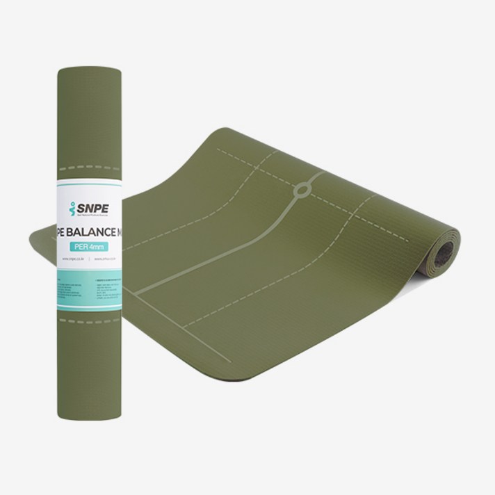 SNPE 밸런스매트 PER 4mm 카키, 1개