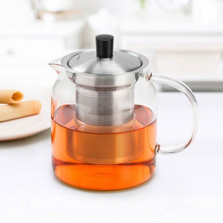 사마글라스 내열유리 티포트 TZ002, 혼합 색상, 700ml