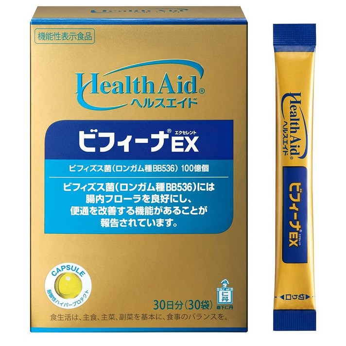 모리시타 헬스 에이드 EX 유산균 30포 Morishita Nitan Health Aid Bifina EX (Excellent), 30일분(30포대)