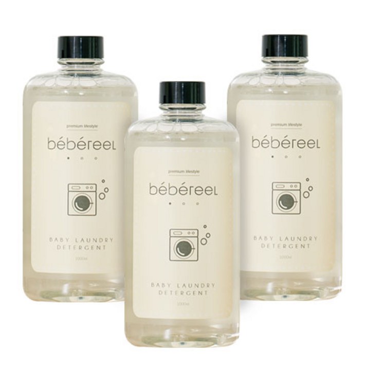 베베르엘 유아 세탁세제 3개 세트, 1000ml*3개