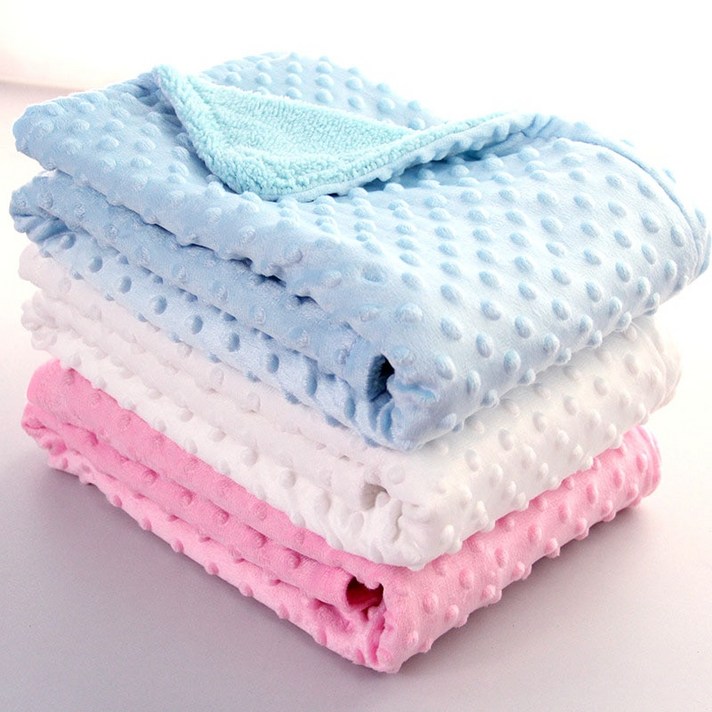 아기 침대용품 아기 담요 & Swaddling 신생아 열 소프트 양털 단단한 침구 세트면 퀼트|Blanket & Swaddling|, 단일, 회색, 1개