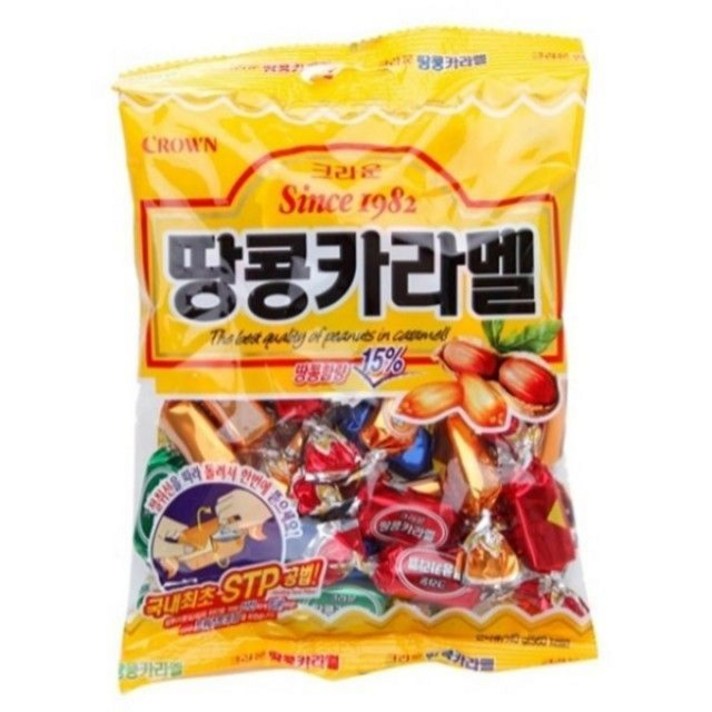 S/N113012+땅콩카라멜 120g 20봉지 (1박스) 알사탕 사탕 과자 선물 행사 효도_S+M/B27F7AE, 본상품선택