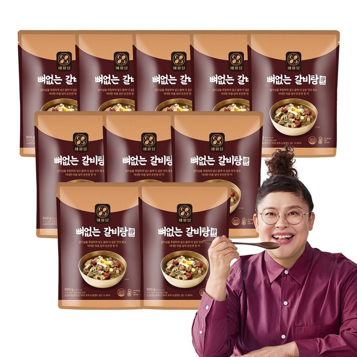해화당 이영자의 뼈없는 갈비탕, 900g, 10개