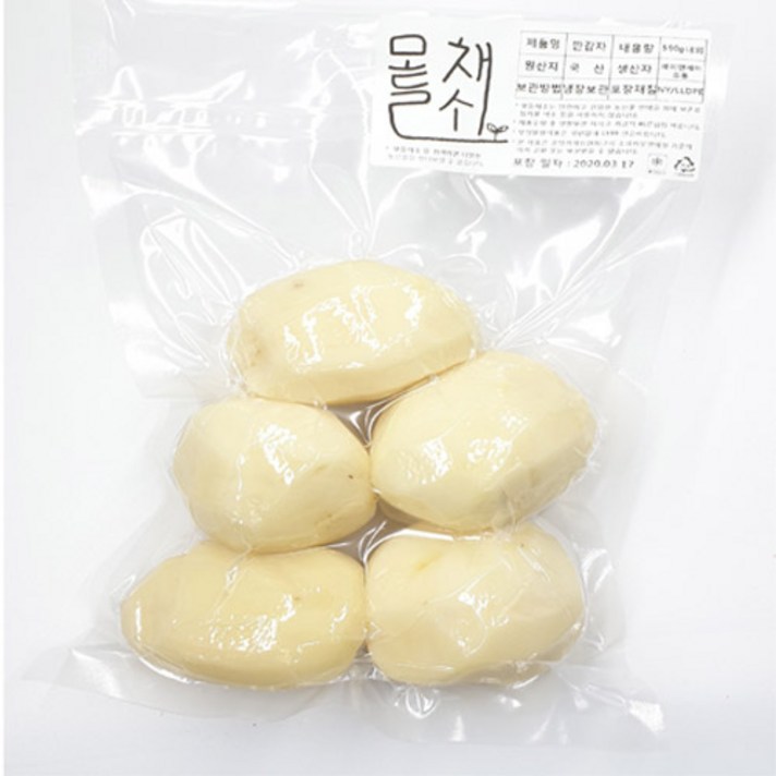 모들채소 국산 햇감자 1kg 1팩, 1봉, 깐감자 500g