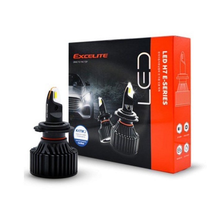 엑셀라이트 LED 전조등 H7 E-Series, 혼합색상, 1개