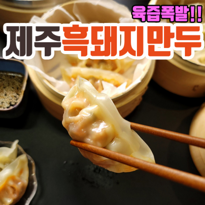 봉크랑 제주흑돼지 얇은피 꽉찬속 고기만두 대용량 손만두 육즙폭발 1kg, 1봉, 제주흑돼지 고기만두(1000g)