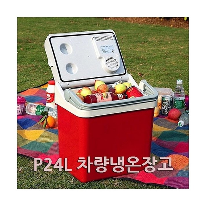 엠에스 P24L차량온냉장고, 레드, 1개
