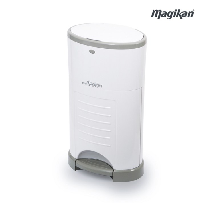 매직캔 휴지통 M280NSW, 화이트, 25L