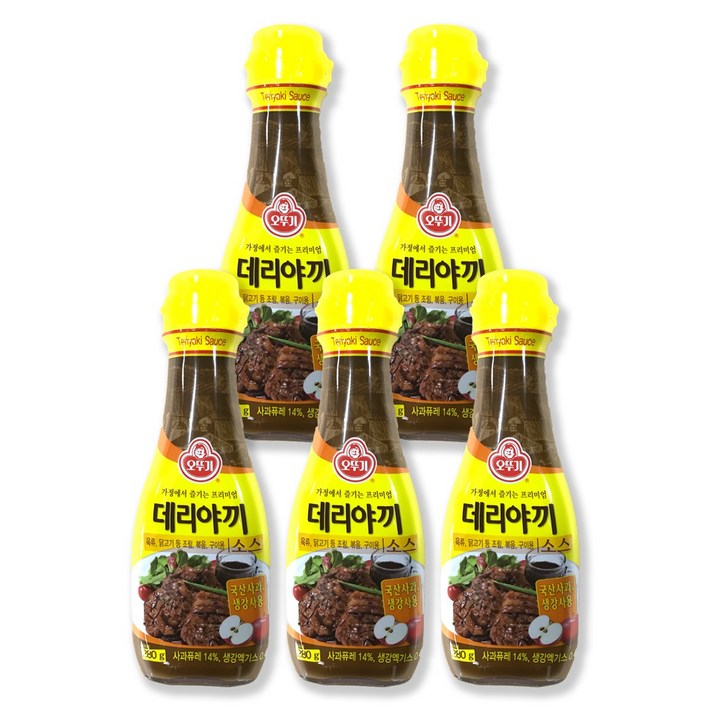 오뚜기 데리야끼소스, 280g, 5개