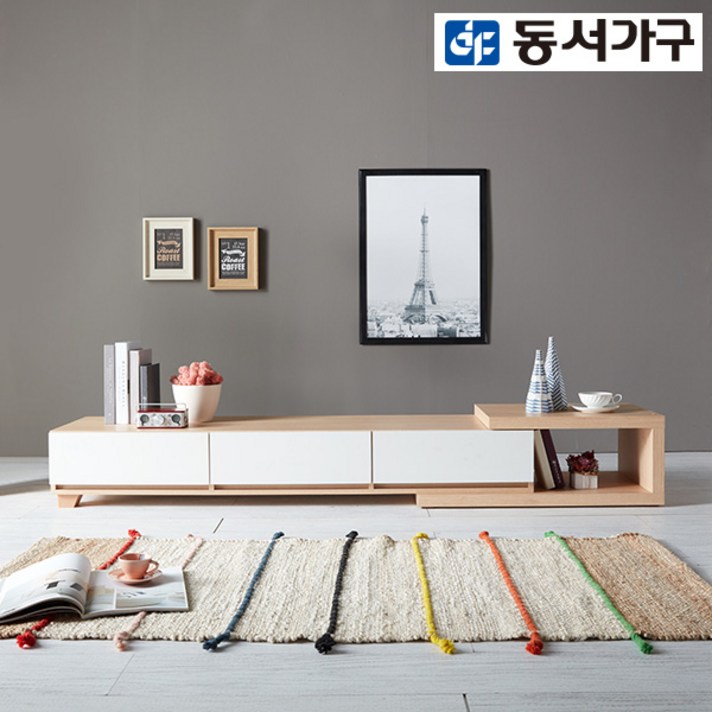 동서가구 착불 에이미 2000 거실장 DF910381, 화이트