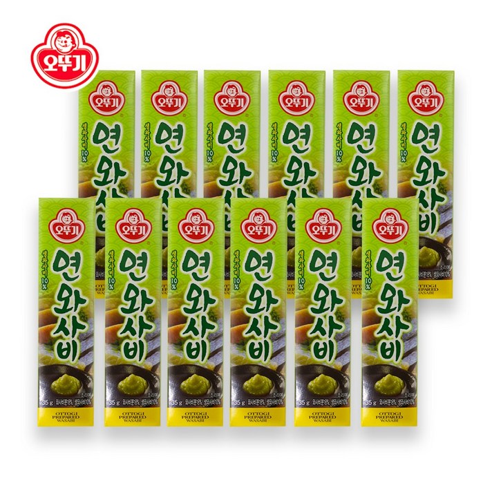 예이니종합물류 오뚜기 연와사비 고추냉이소스양념매운야채고기생선요리, 35g, 12개