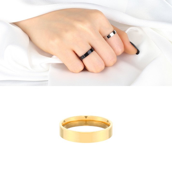 스타스 써지컬스틸 4mm 플랫 반지