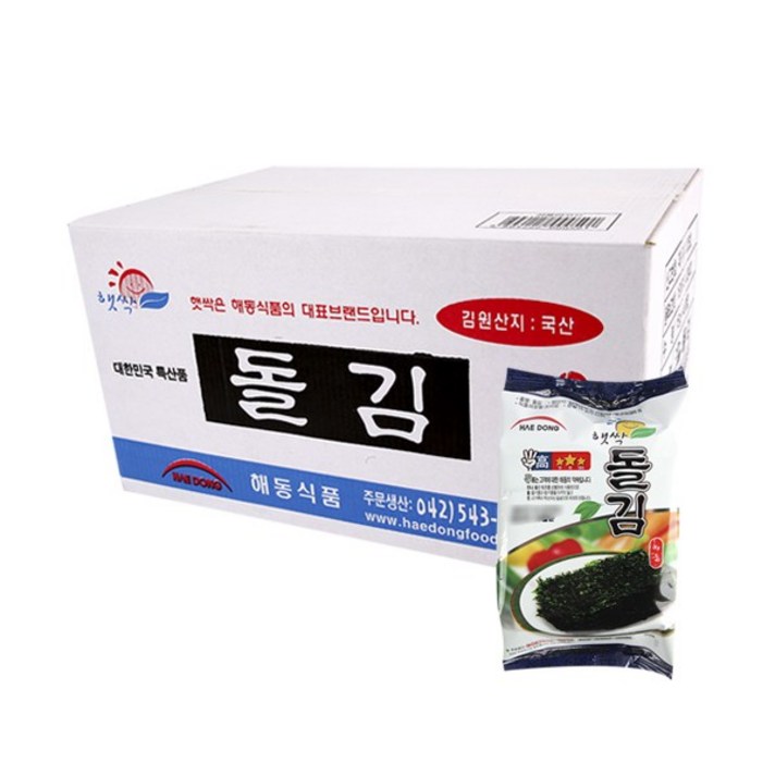 해동 햇싹돌김, 15g, 40개