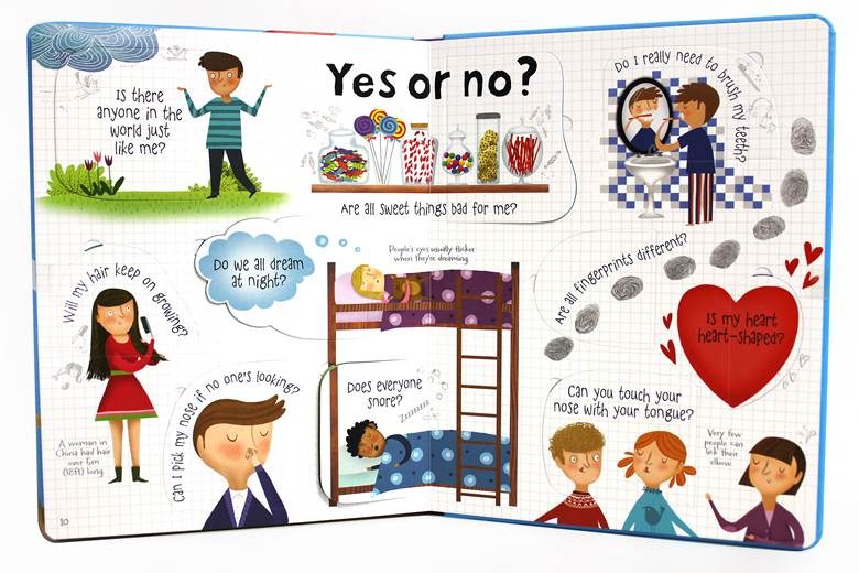 NEW) usborne Lift-the-flap Questions and Answers big Board book 5set