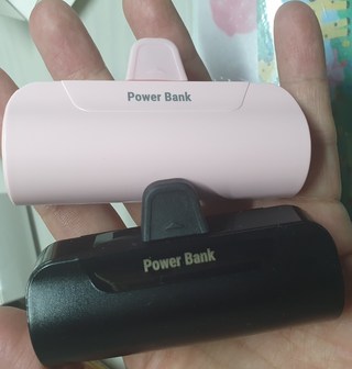 1+1 프리미엄 도킹형 일체형 미니 보조배터리 5000mAh, 화이트2개, C타입(갤럭시) 이미지