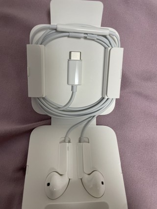 Apple 정품 USB-C 이어팟, MTJY3ZP/A, 화이트 이미지