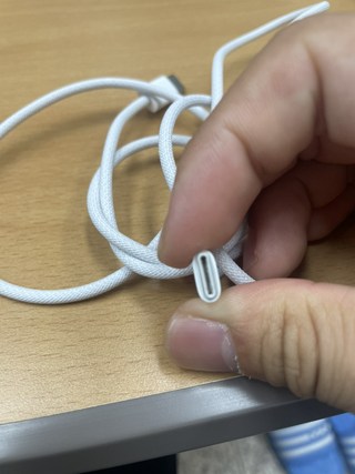 Apple 정품 충전 케이블 우븐디자인 USB-C 1m, 화이트, 1개 이미지