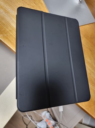 신지모루 펜슬 수납 스마트커버 태블릿 PC 케이스, 블랙 이미지