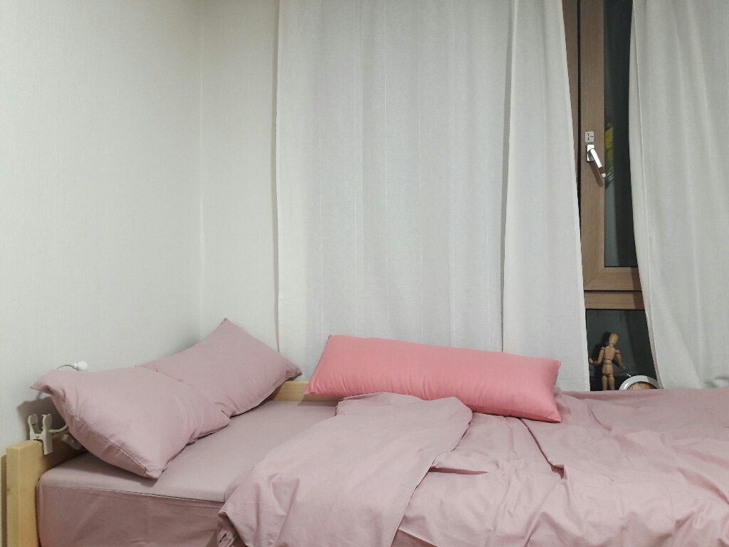 내츄럴 홑겹매트커버베개커버 SET