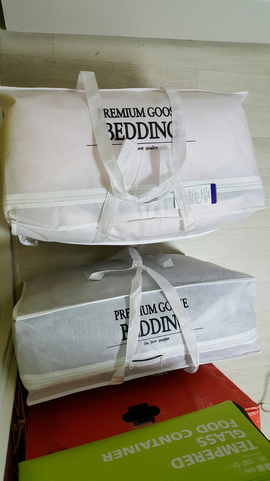라뽐므 코튼 구스이불 강추위용 리뷰후기